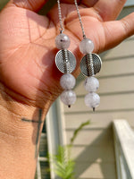 Load image into Gallery viewer, Grayscale Drop Earrings
