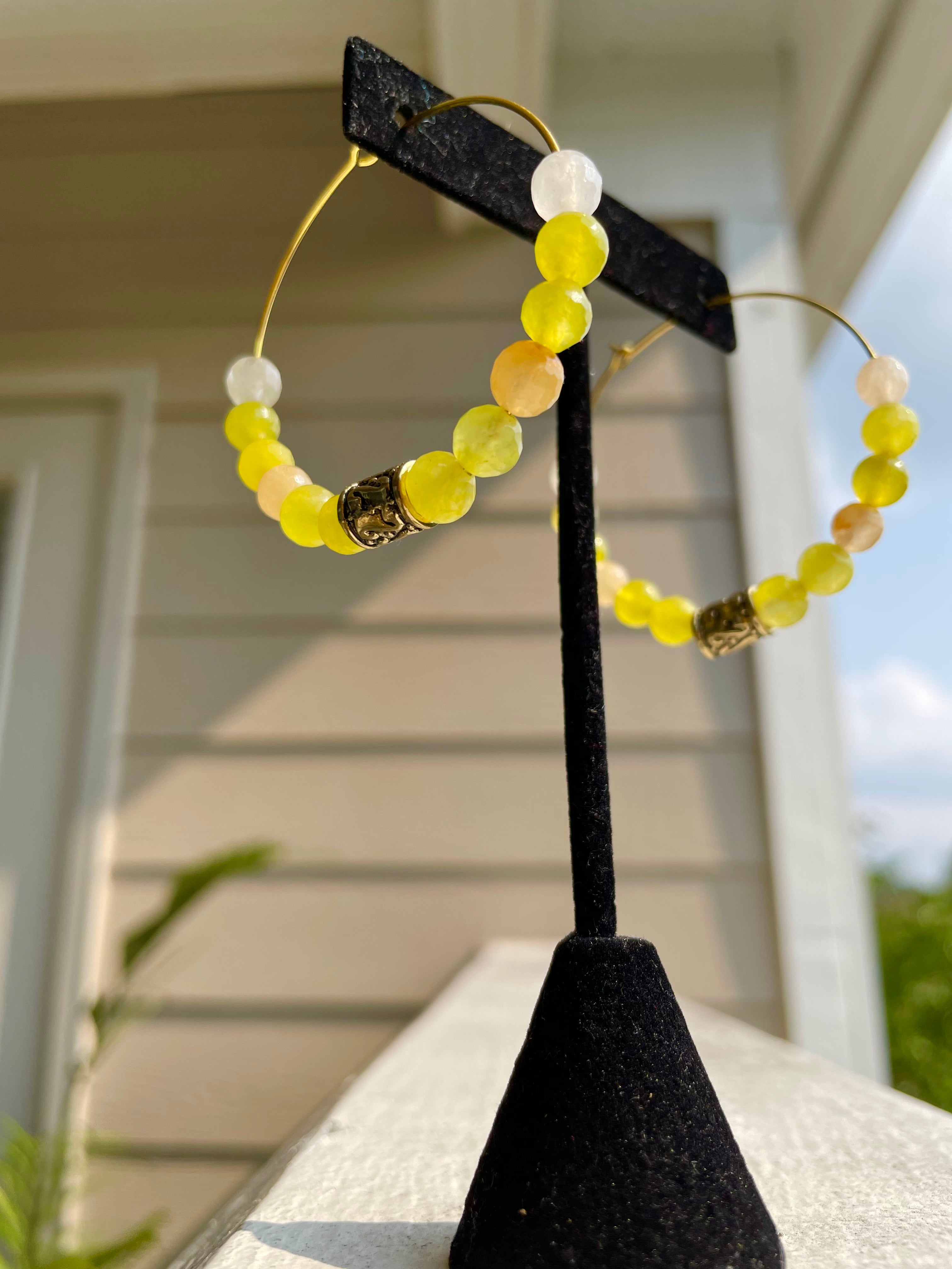 Sunshine Hoop Earrings