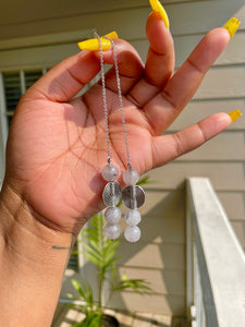 Grayscale Drop Earrings